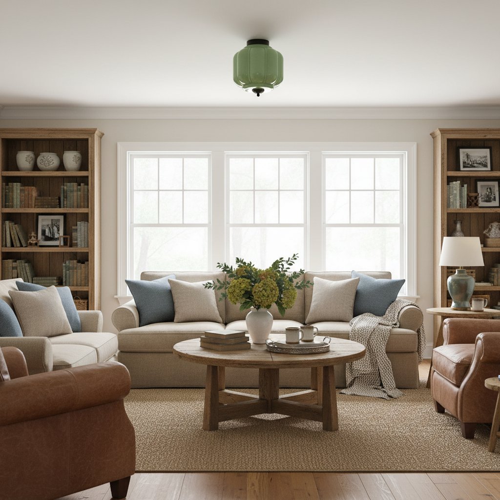 Ceiling Lamp Milk Glass Shade Modern Lighting Scandinavian Style Living Room Dining Room Bedroom Flush Mount - Lamylie