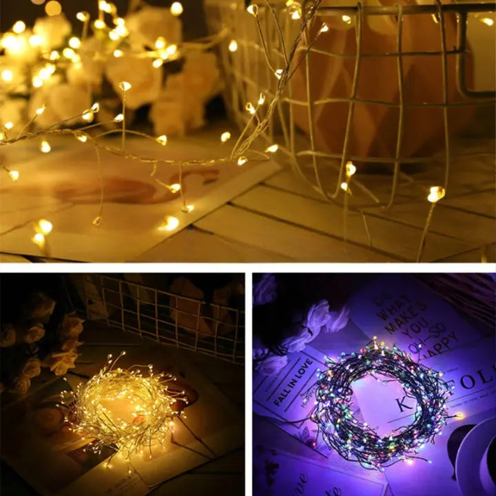 LED Holiday Tree String Lights – Bright & Secure Christmas Decor Lighting - Lamylie