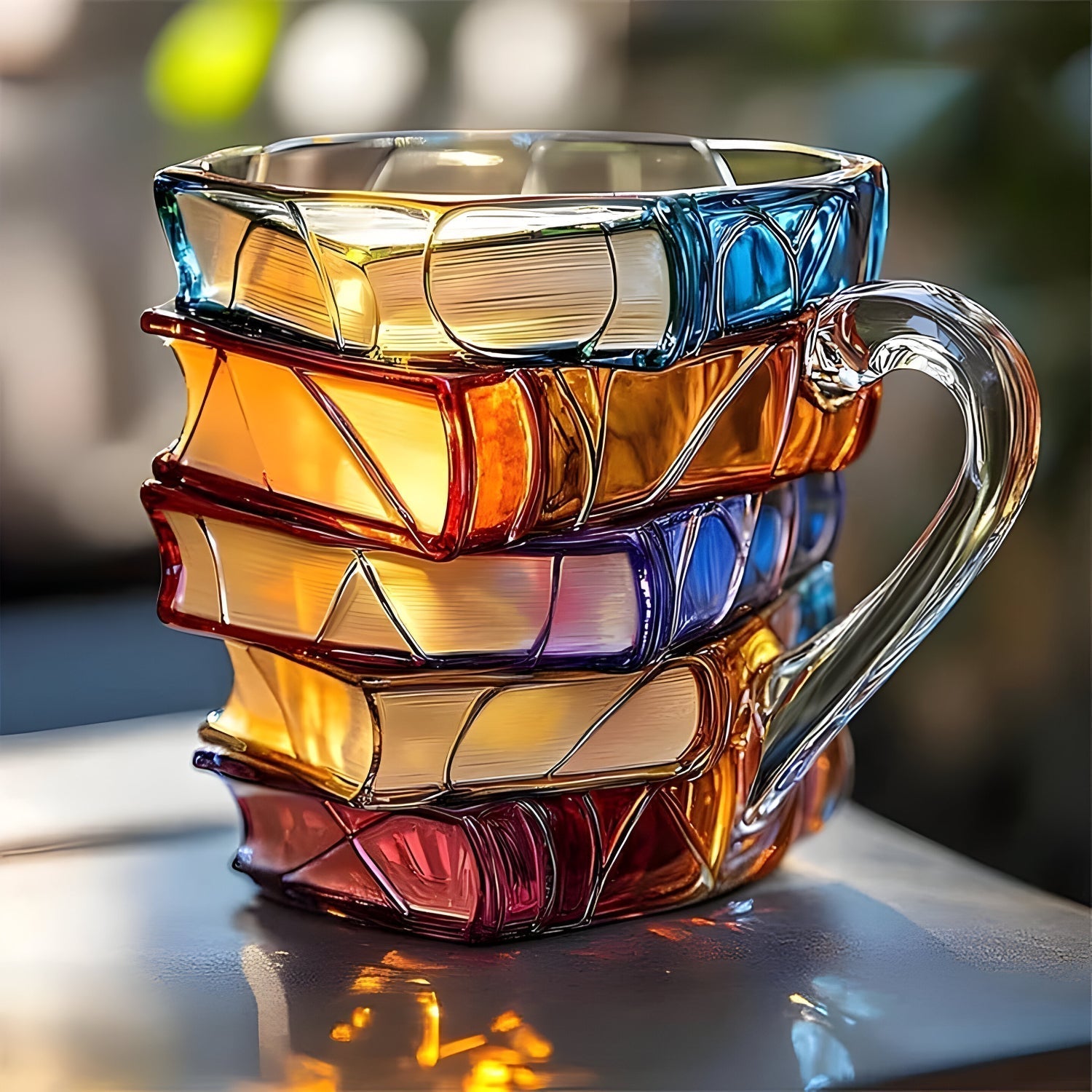 Mug | 3D Novel Design Cup | Handmade & Vibrant | For Coffee & Tea | BookLume - Lamylie