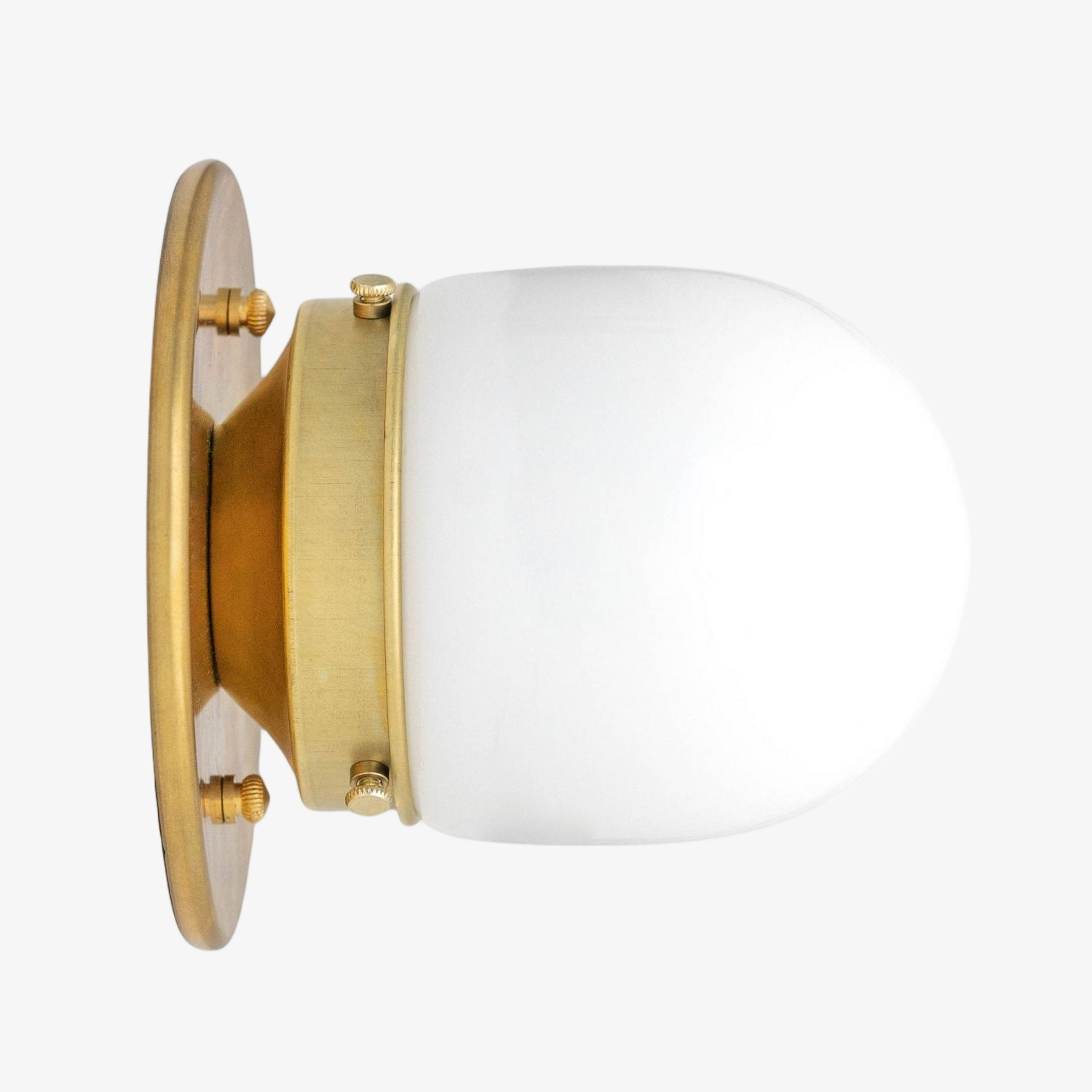 Opal Glass Wall & Ceiling Lamp Dual Function Modern Design Brass - Lamylie