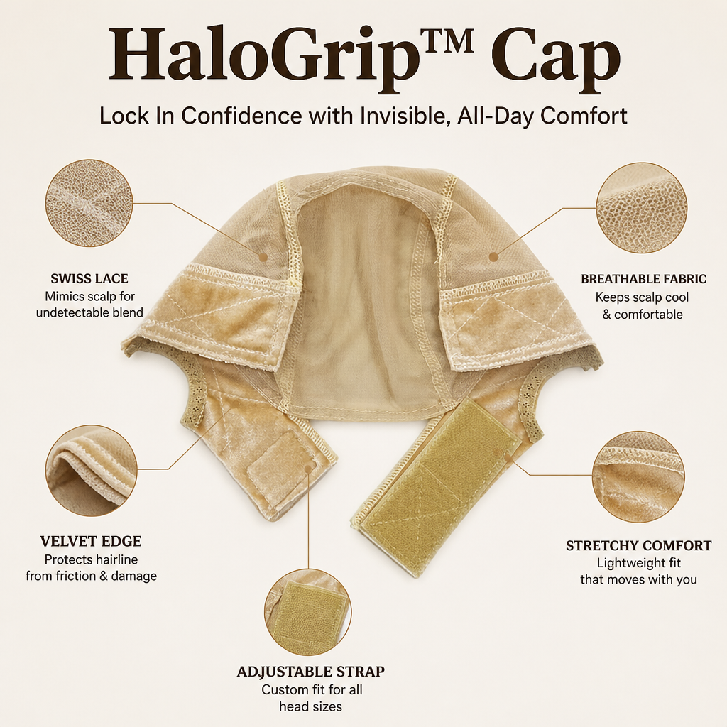 Gorro HaloGrip — Confiança assegurada com conforto invisível durante todo o dia - Lamylie