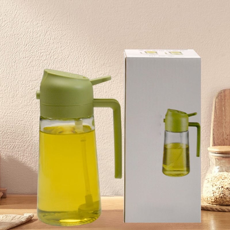 Dispensador y pulverizador de aceite de vidrio de doble función para la cocina - Lamylie