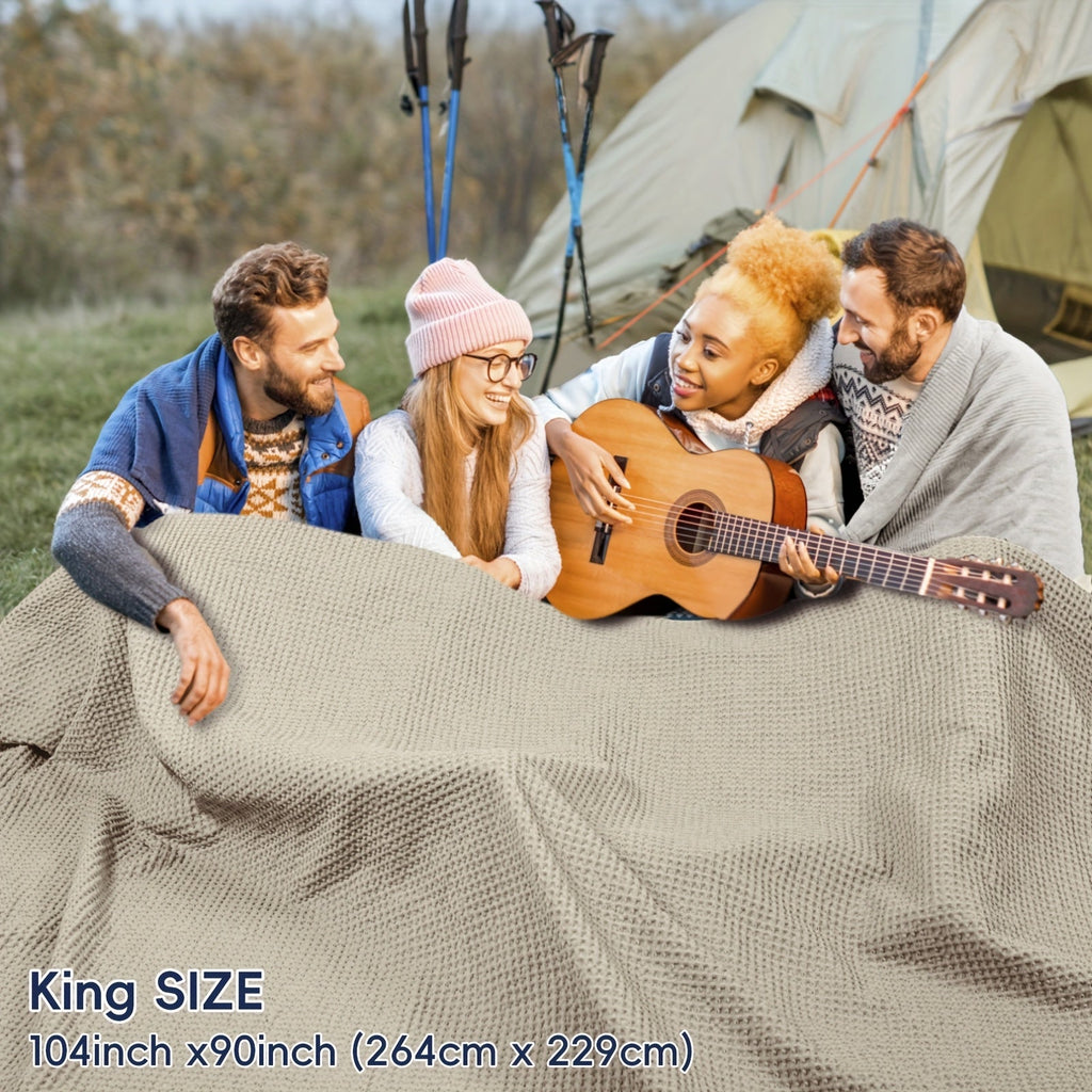 Coperta waffle accogliente Cloudweave — Tessuto leggero, resistente e adatto all’uso quotidiano