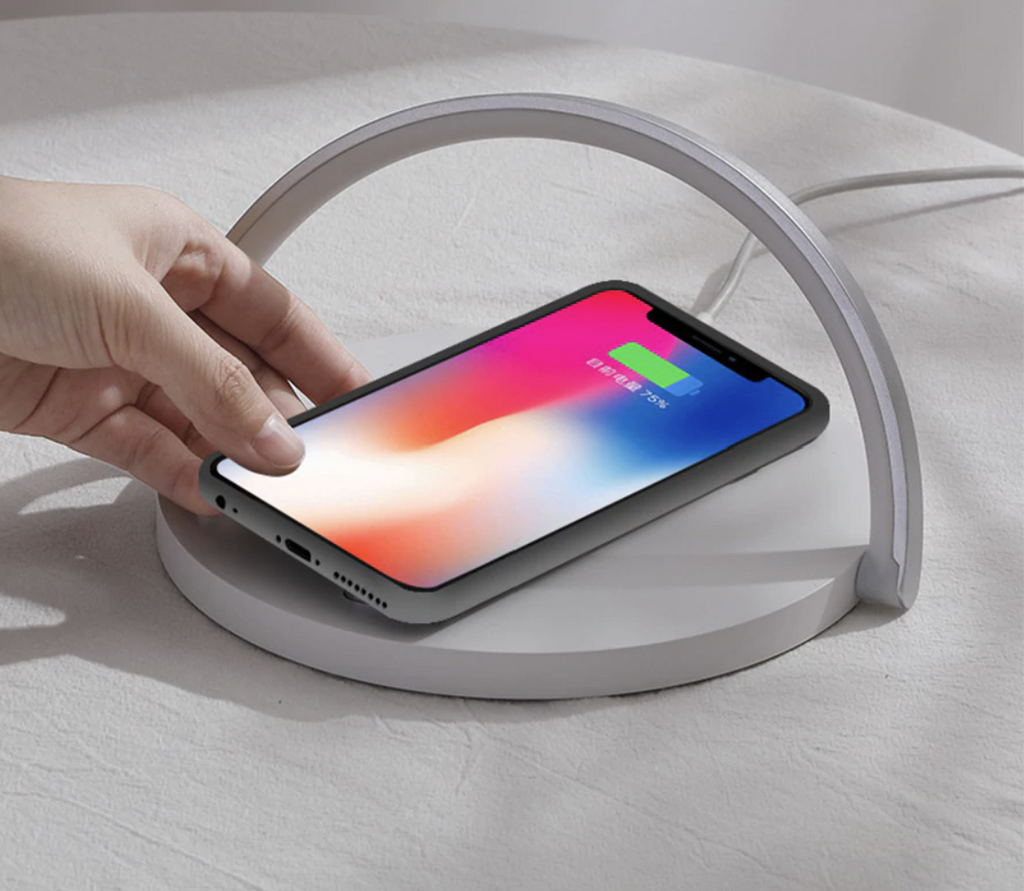 LED Nightstand Lamp with Wireless Charging Pad - Lamylie