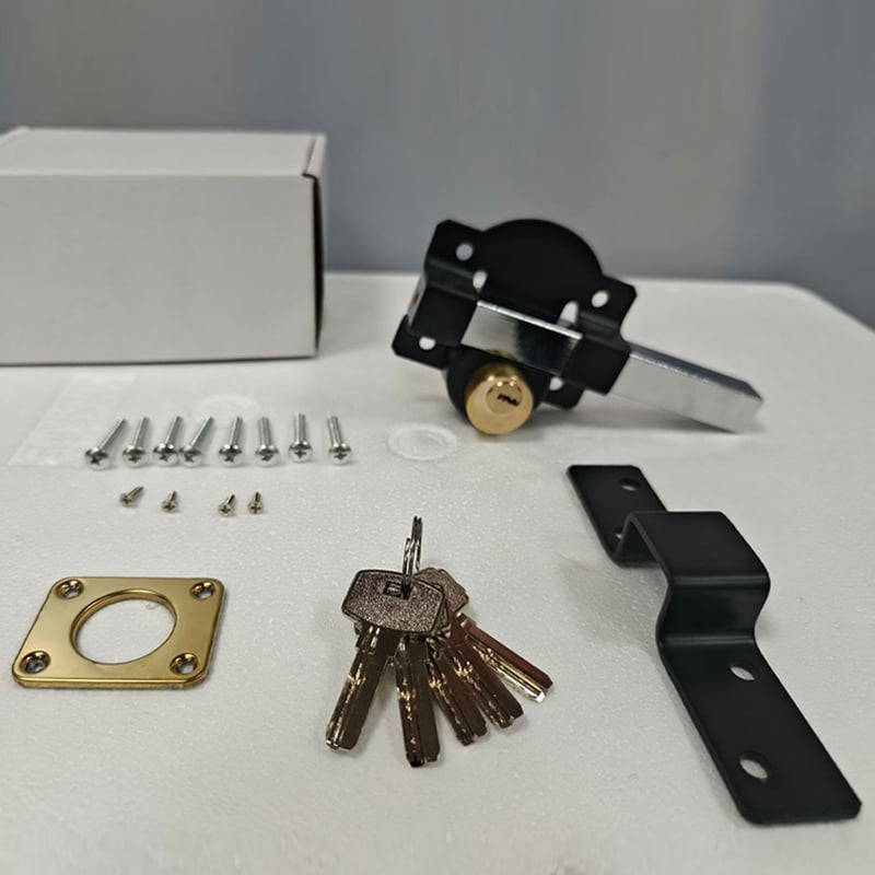 Cerradura para puerta con llave | Antióxido | Pestillo de resorte | GateSecure - Lamylie