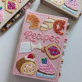 Notebook | Handcrafted Recipe Journal | Embroidered Textile Cover | RecipeHeart - Lamylie