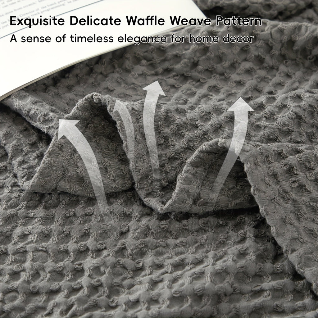 Coperta waffle accogliente Cloudweave — Tessuto leggero, resistente e adatto all’uso quotidiano