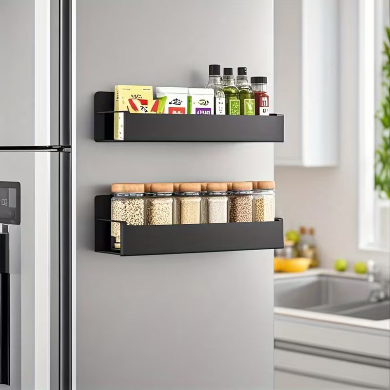 Support magnétique | Étagère latérale sans perçage | Rangement compact | MagniShelf - Lamylie