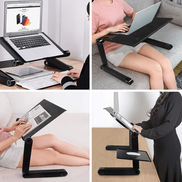 Laptop Riser | Adjustable Height & 360° Rotation | Promotes Healthy Posture | FlexStand 360 - Lamylie