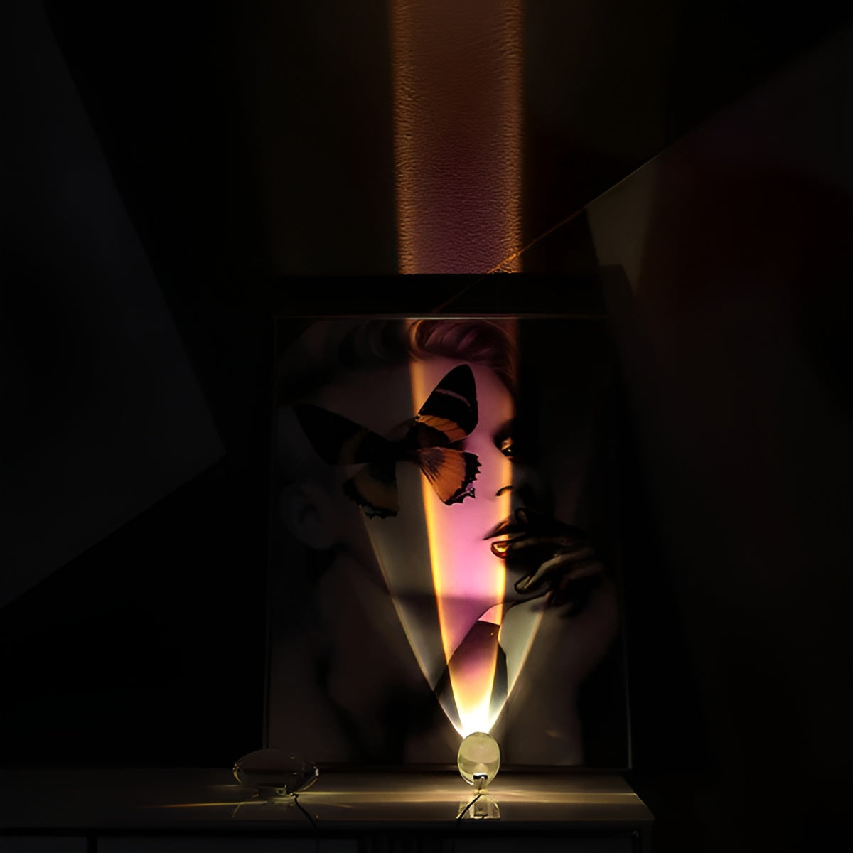 Oval Shaped Table Lamp with Cozy Ambient Lighting - Lamylie