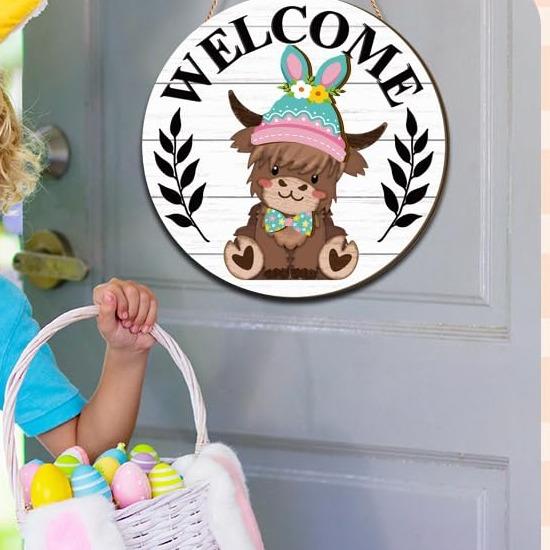 MagniCharm Highland Cow Sign — Transform Your Home with Fun, Festive Flair All Year Long - Lamylie