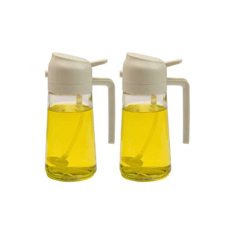 Dispensador y pulverizador de aceite de vidrio de doble función para la cocina - Lamylie