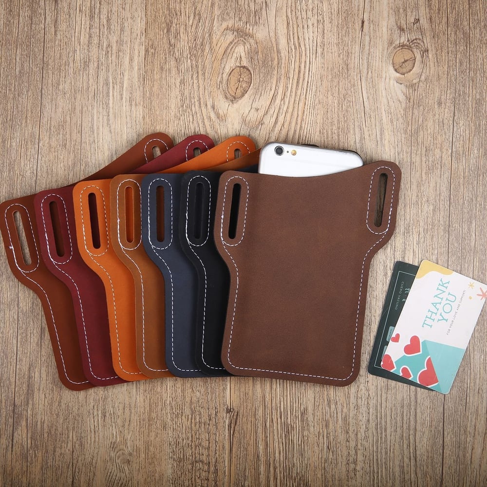 Elegant Leather Belt Bag for Your Smartphone - Lamylie