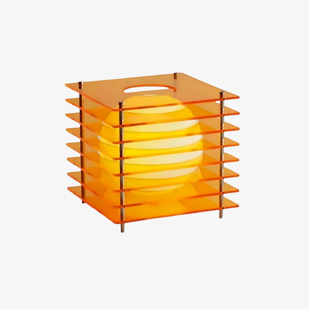 Geometrische Tischlampe mit geschichteten Kugeln | Modernes Design für Wohnzimmer & Büro - Lamylie