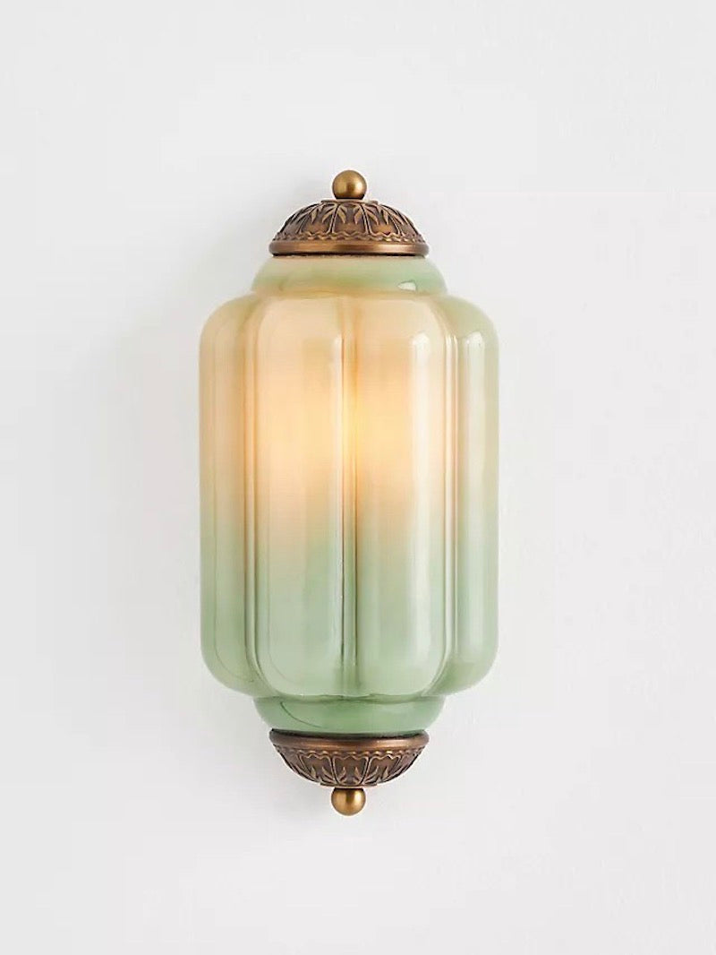 Milk Glass Wall Lamp for Bedroom Hall Scandinavian Style - Lamylie