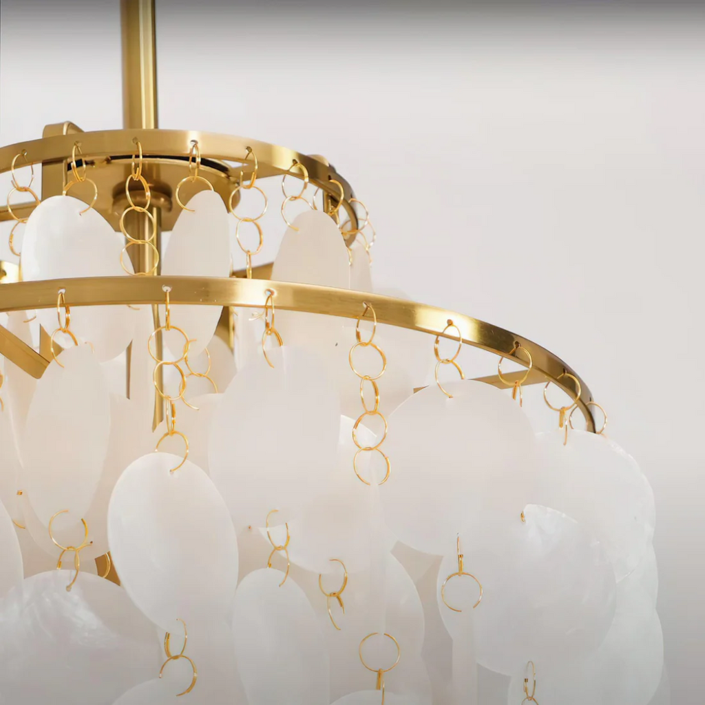 Suspension en forme de coquillage Lumi — Lumière d’ambiance vintage chaleureuse
