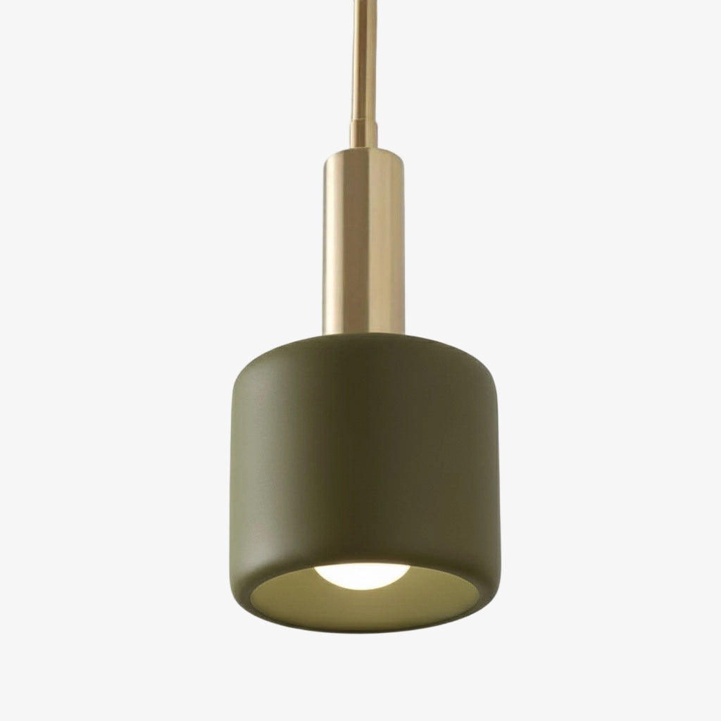 Porcelain Pendant Lamp Minimalist Design White Green Black Orange Yellow Dining Room Kitchen - Lamylie