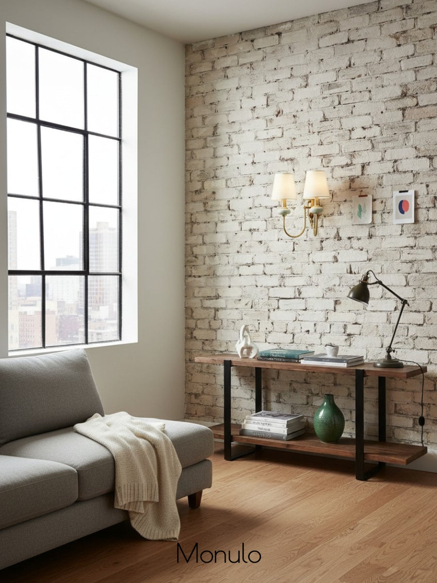 Ceramic Wall Lamp with Fabric Shade - 1 or 2 Light Points - E27 - Various Colors & Styles - Lamylie