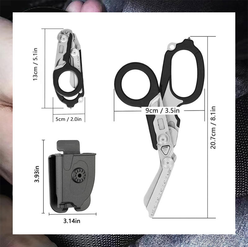 Multifunctional Foldable Tactical Pliers for Outdoor & Emergency | Stainless Steel - Lamylie