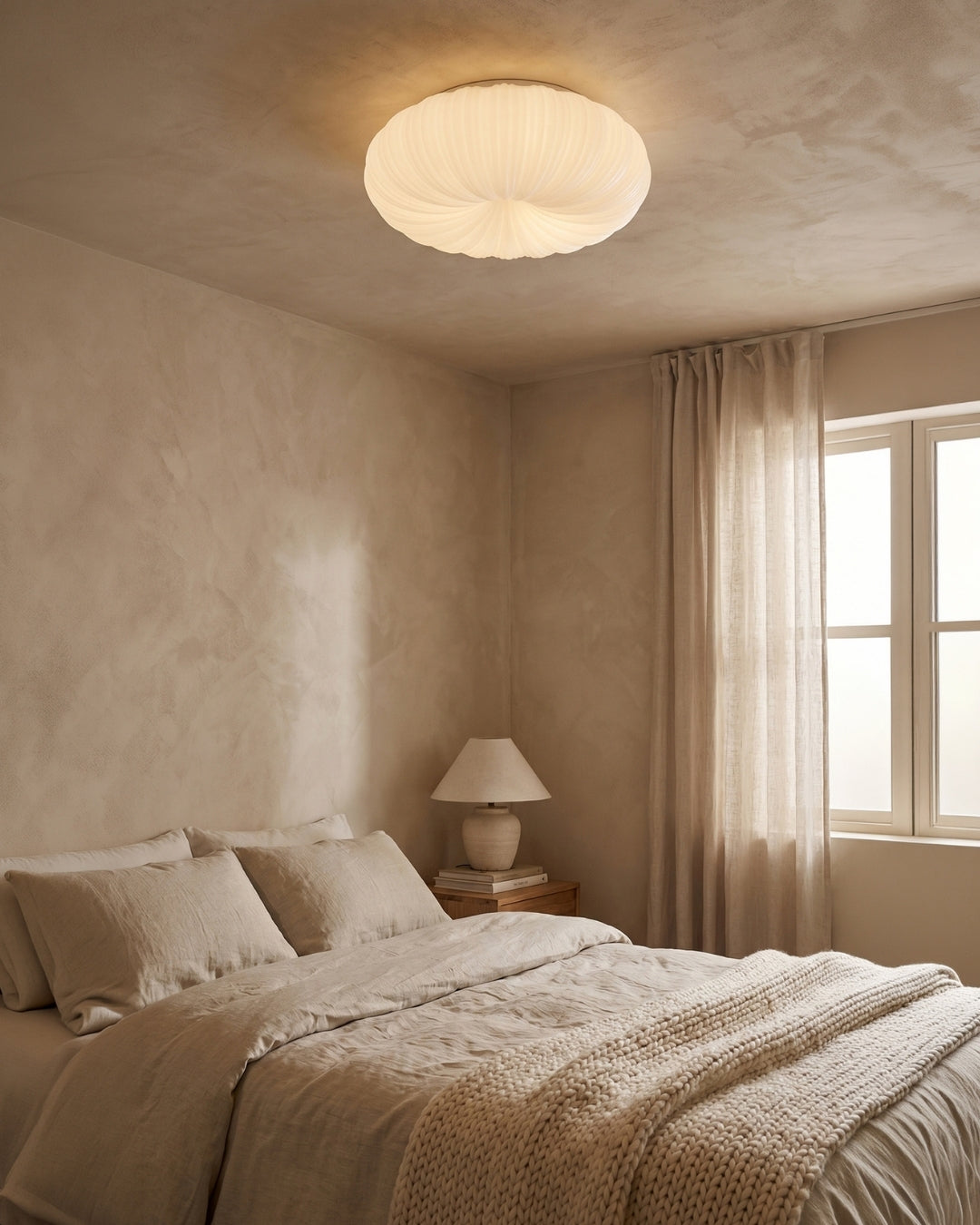 Ceiling Lamp Iris Scandinavian Dimmable Metal & Acrylic with Remote Control for Modern Living Spaces Bedroom Dining Room Ambient Lighting - Lamylie
