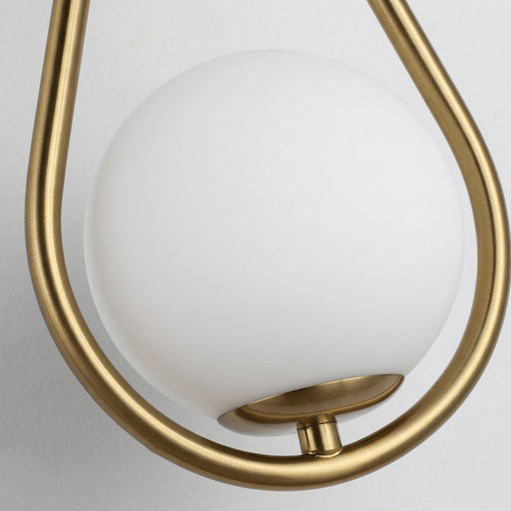 Nordic Wall Lamp with Glass Globe — Minimalist Lighting for Scandinavian Interiors - Lamylie