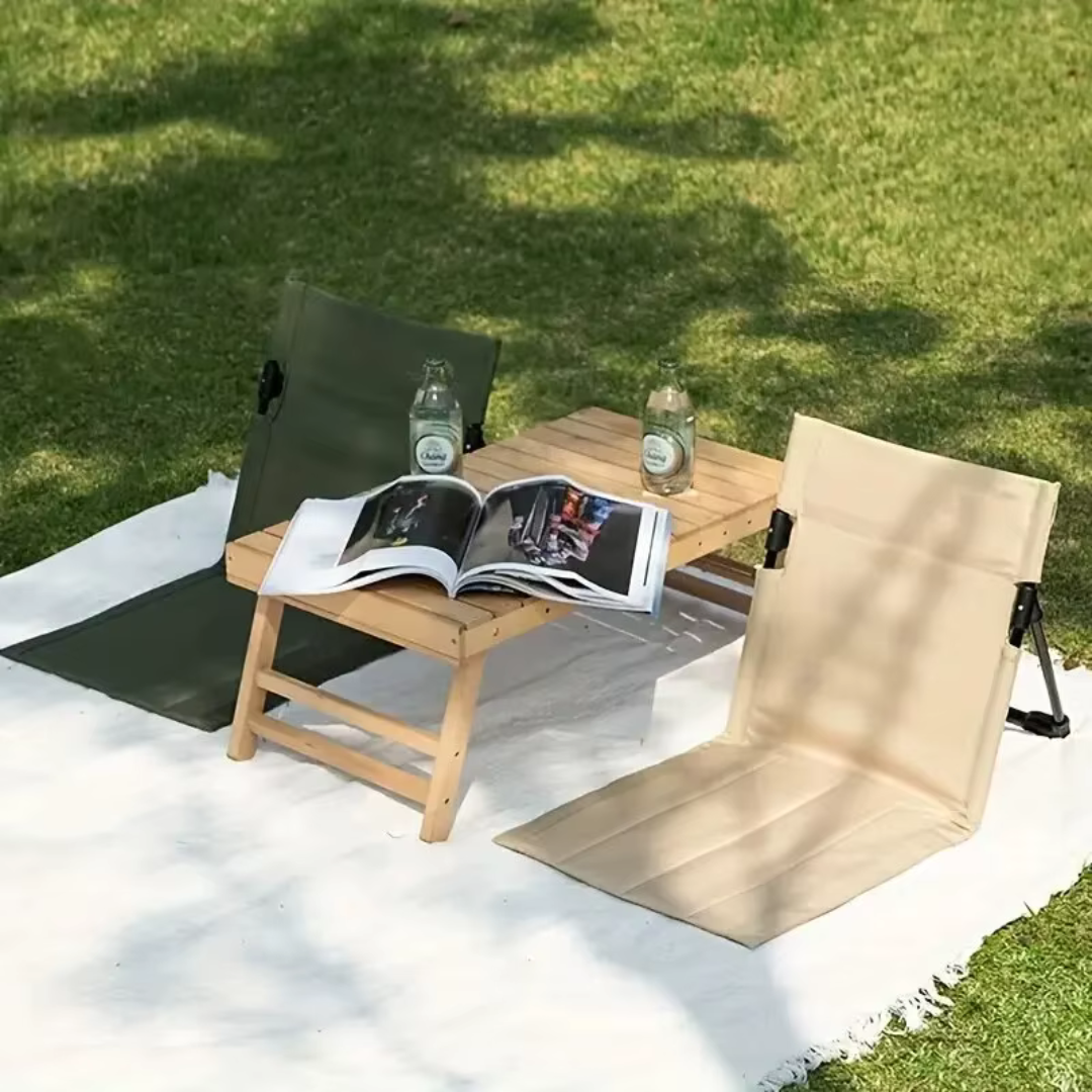 Hopfällbar campingstol | Ultralätt och kompakt med ergonomiskt stöd för vandring och friluftsliv - Lamylie