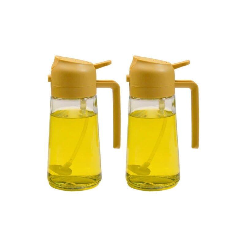 Dispensador y pulverizador de aceite de vidrio de doble función para la cocina - Lamylie