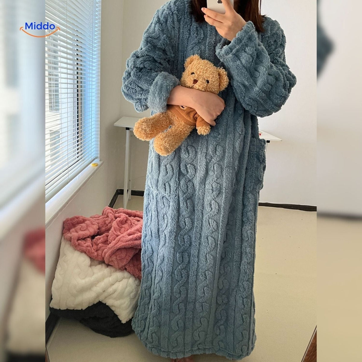 Vestaglia coperta accogliente – Goditi il calore, muoviti liberamente e vivi un comfort senza fine! - Lamylie