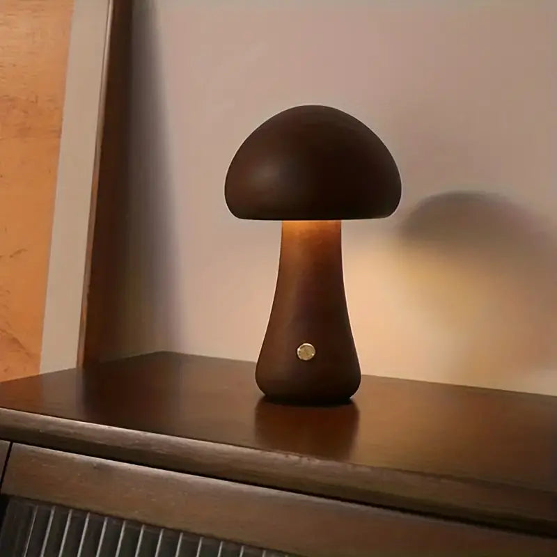 GloedGilde - Elegant bordlampe i svampestil - Lamylie