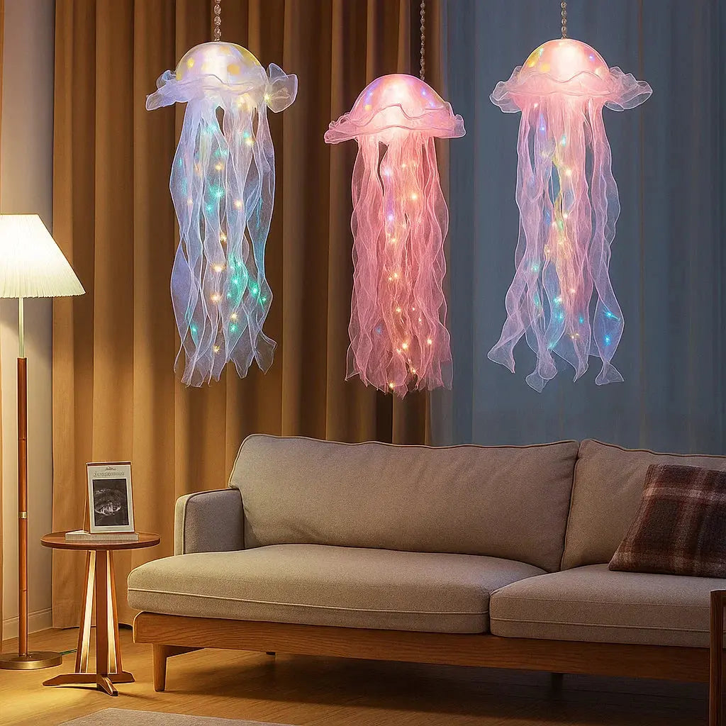Luminescent Jellyfish Accent Lamp for Ambient Atmosphere - Lamylie