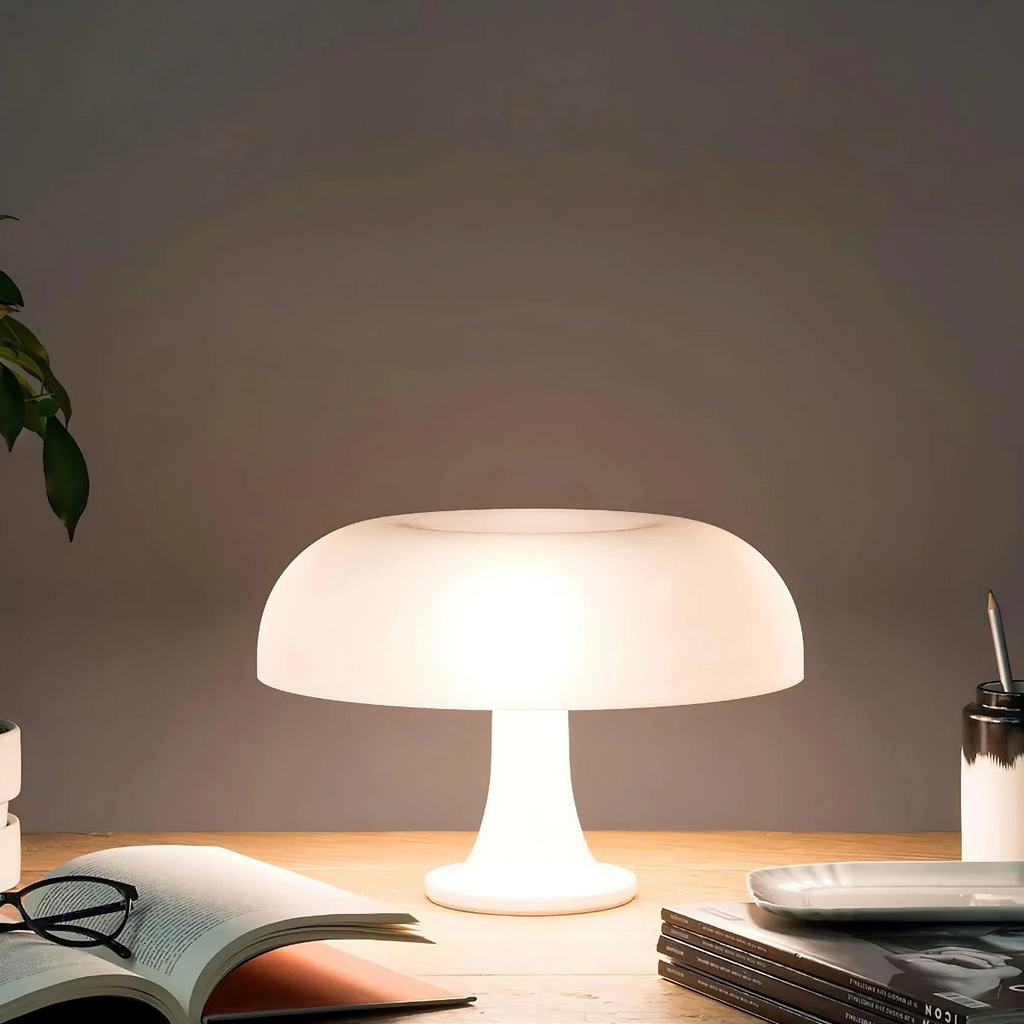 Bauhaus Desk Lamp Vintage Dome – Gentle Illumination in Classic Style - Lamylie