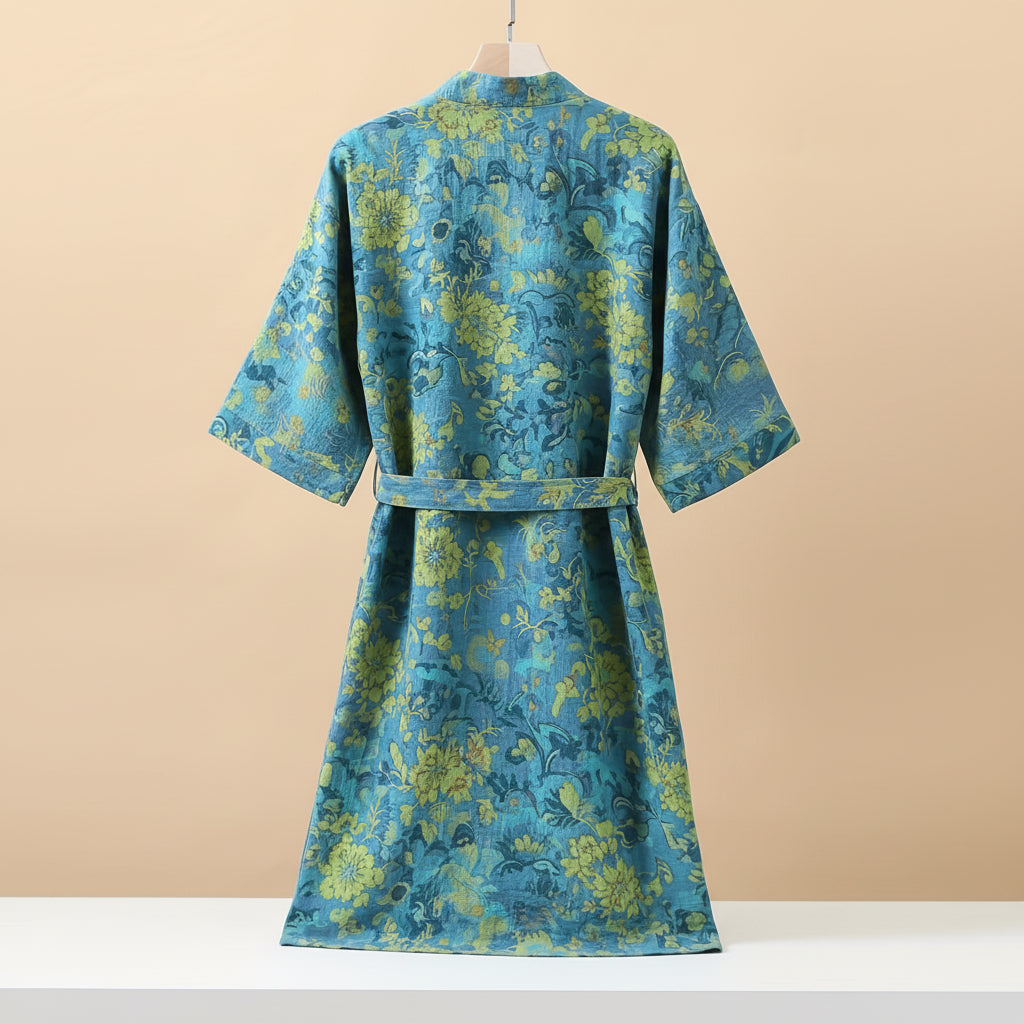 Ensemble de vêtements de nuit unisexe 100 % coton double gaze Luxeloom — Respirant, tissage double épaisseur