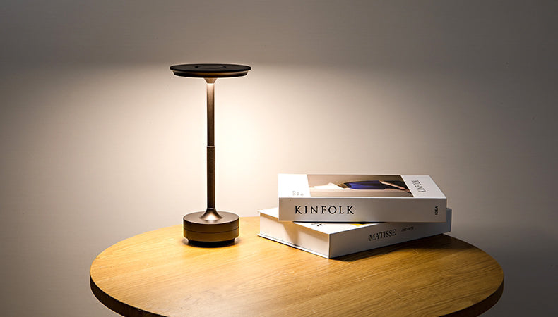 Wireless LED Desk Lamp with Touch Dimmer – Aluminum, IP44 - Lamylie