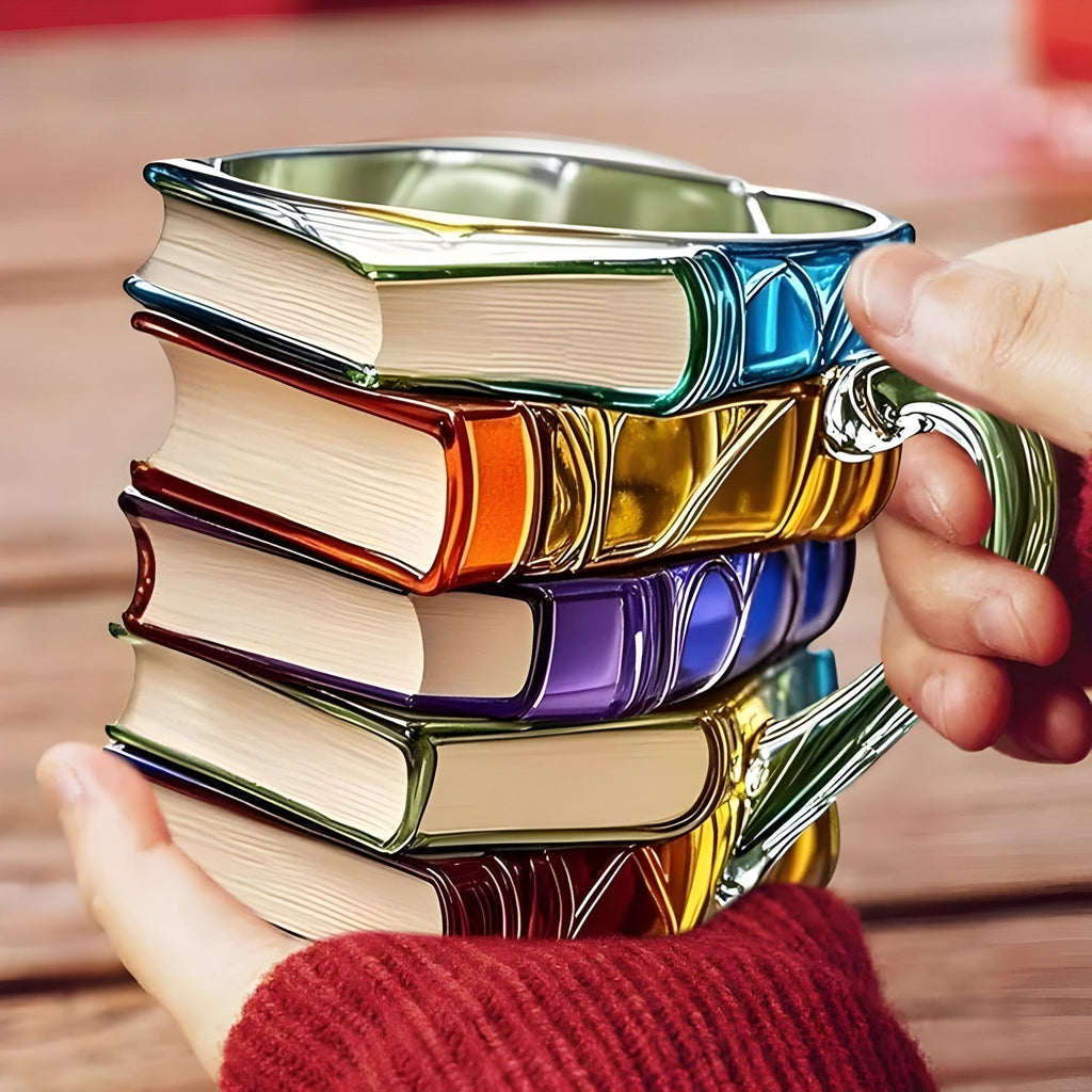 Mug | 3D Novel Design Cup | Handmade & Vibrant | For Coffee & Tea | BookLume - Lamylie