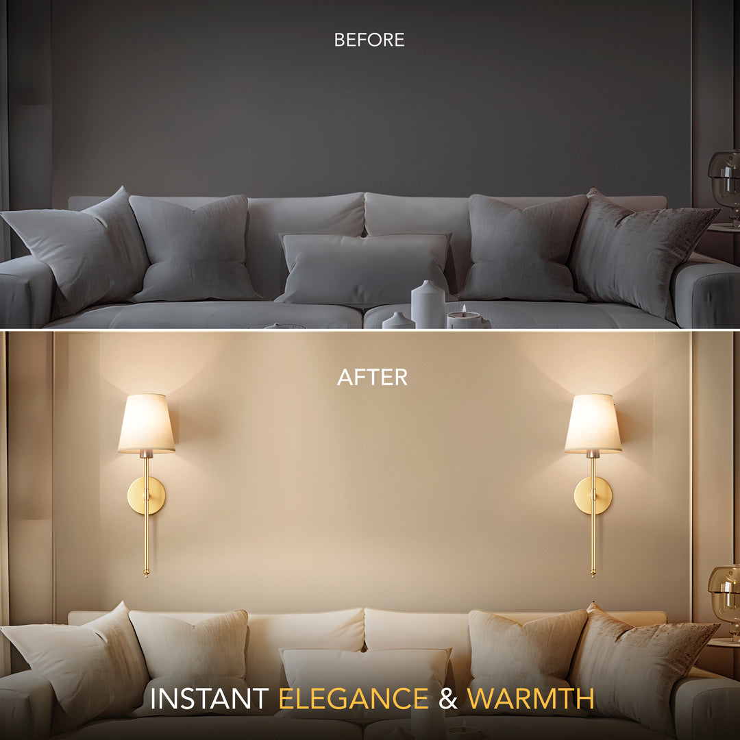 Cordless Wall Light with Remote – Drill-Free Installation - Lamylie