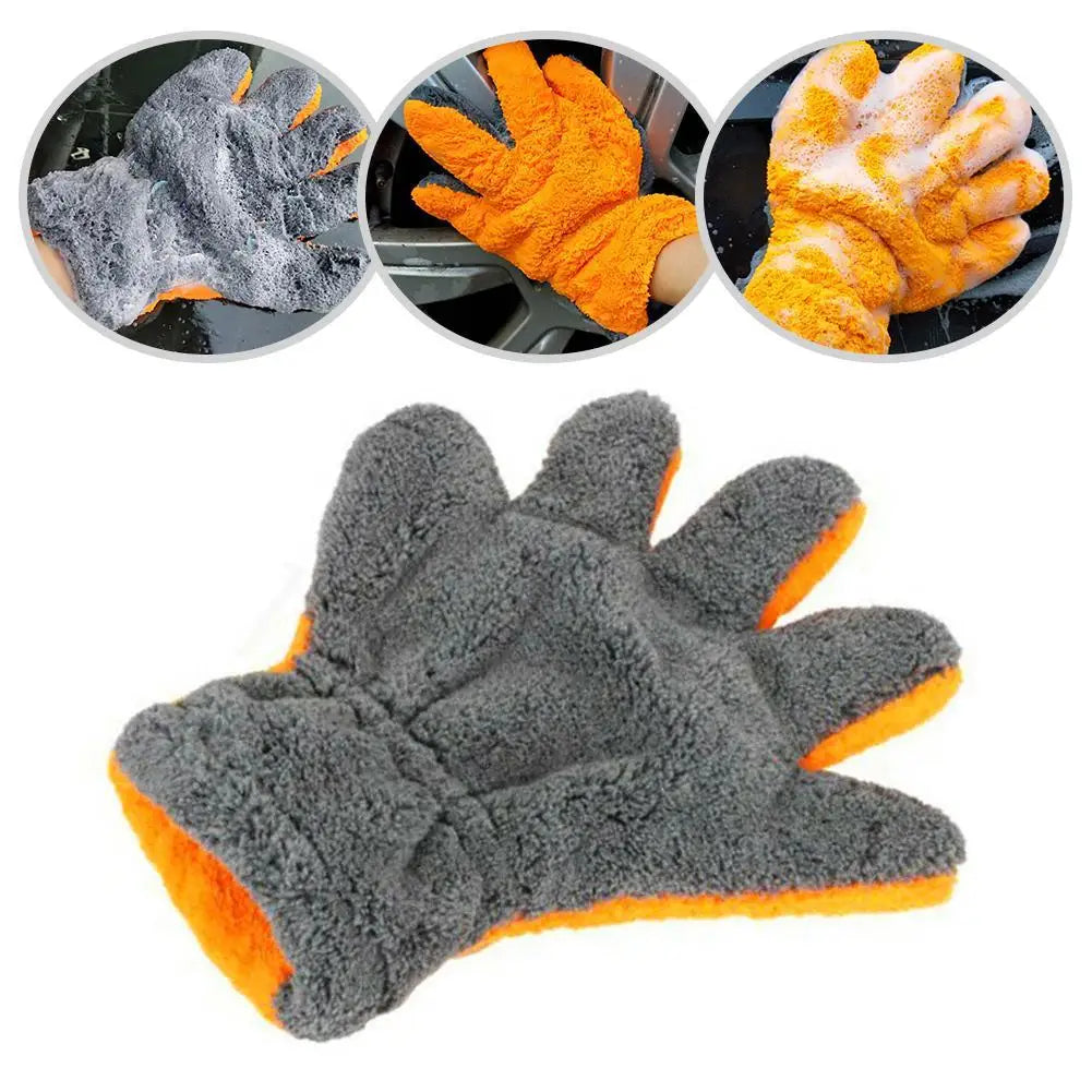 Microfiber Wash Glove - Scratch-Free Cleaning Mitt - Lamylie