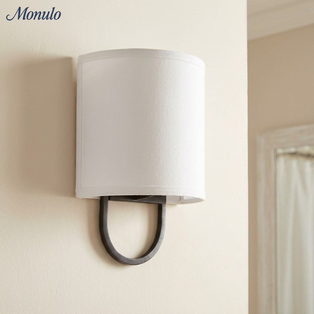Wandlampe mit Stoffschirm | Moderne Schlafzimmer-Wandbeleuchtung für gemütliche Atmosphäre - Lamylie