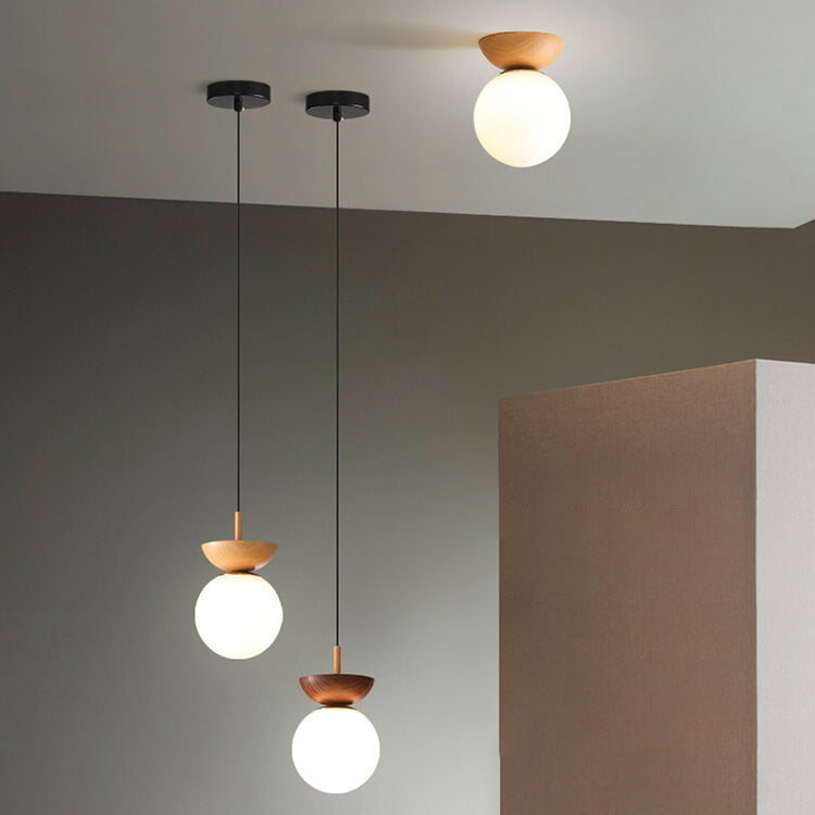 Glaskugel-Deckenlampe - Lamylie