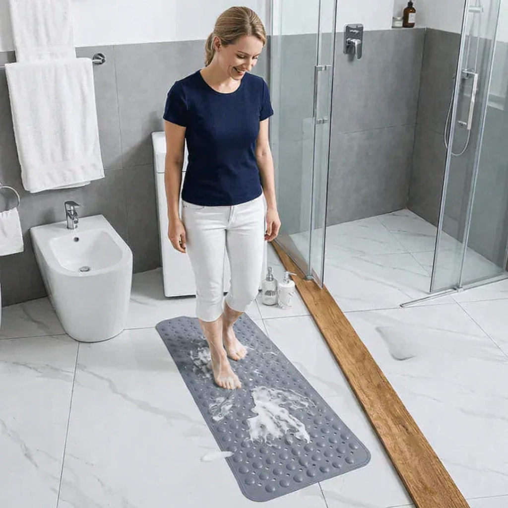 Rutschfeste Badematte | Erhabene Struktur | Schneller Wasserabfluss | SafeStep – Lamylie