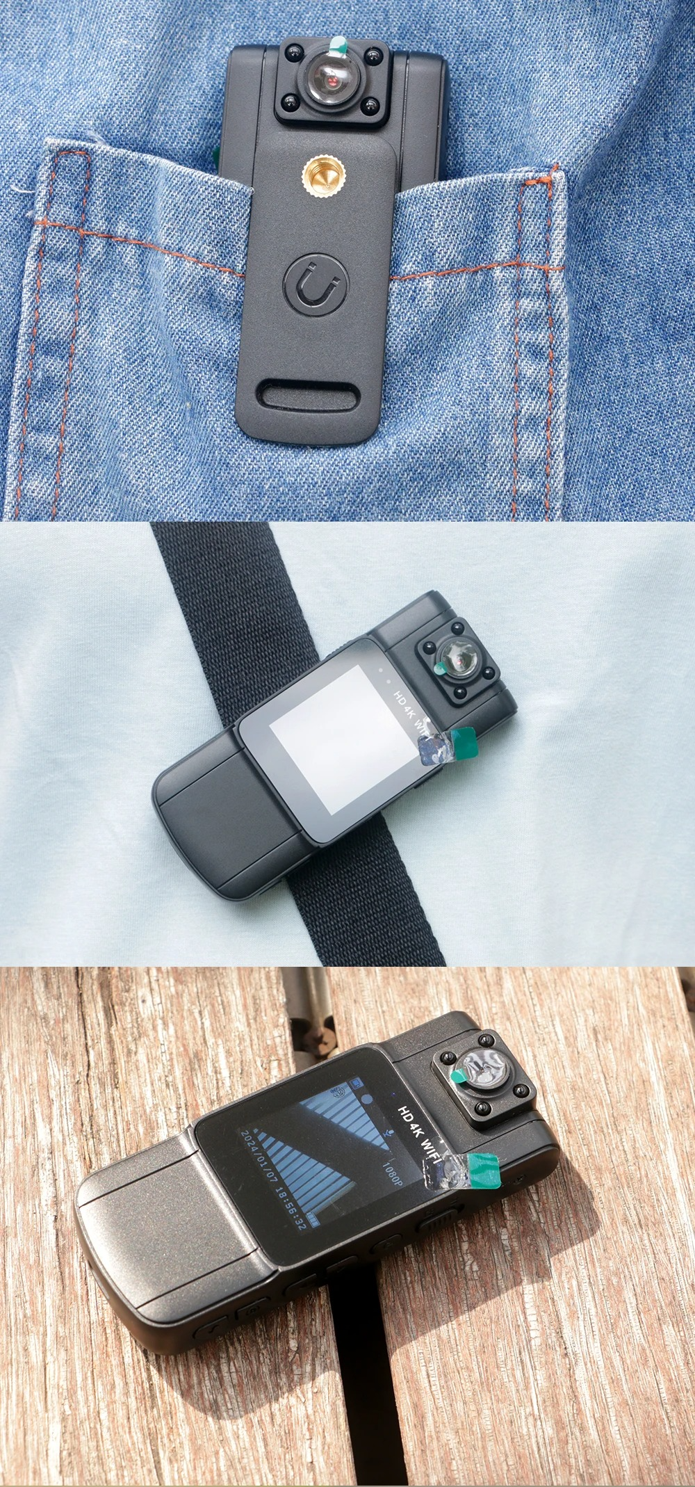 Compact Camera | 4K Video | Swivel Lens | SecureCam - Lamylie