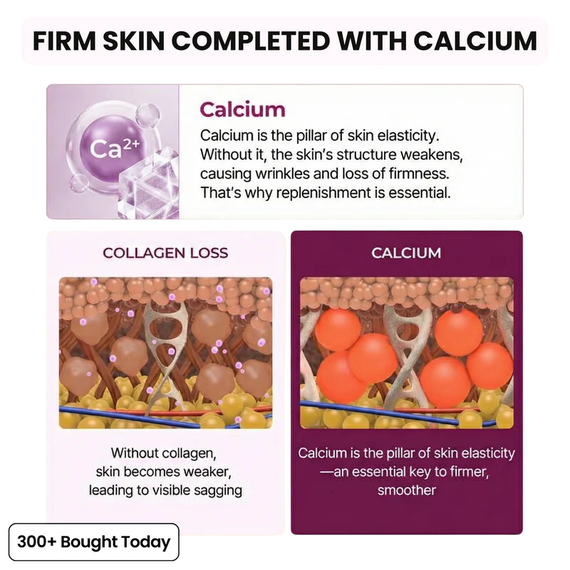 Her+ Calcium — Pyyhkäise rypyt, juonteet ja väsyneet silmänaluset pois sekunneissa - Lamylie