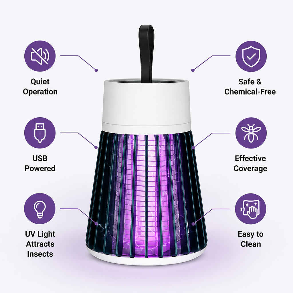 MosQuiShield — Protection silencieuse et sans produits chimiques pour des nuits paisibles, sans moustiques - Lamylie