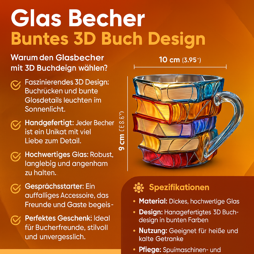 Mug | 3D Novel Design Cup | Handmade & Vibrant | For Coffee & Tea | BookLume - Lamylie