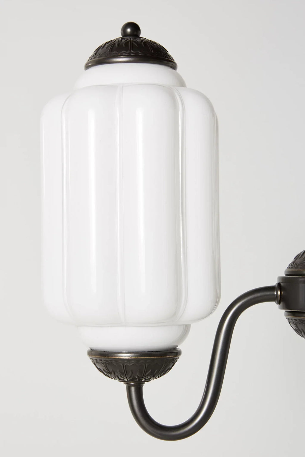 Milk Glass Chandelier Vintage Finish Timeless Elegance Classic Lighting for Dining Room Living Room - Lamylie
