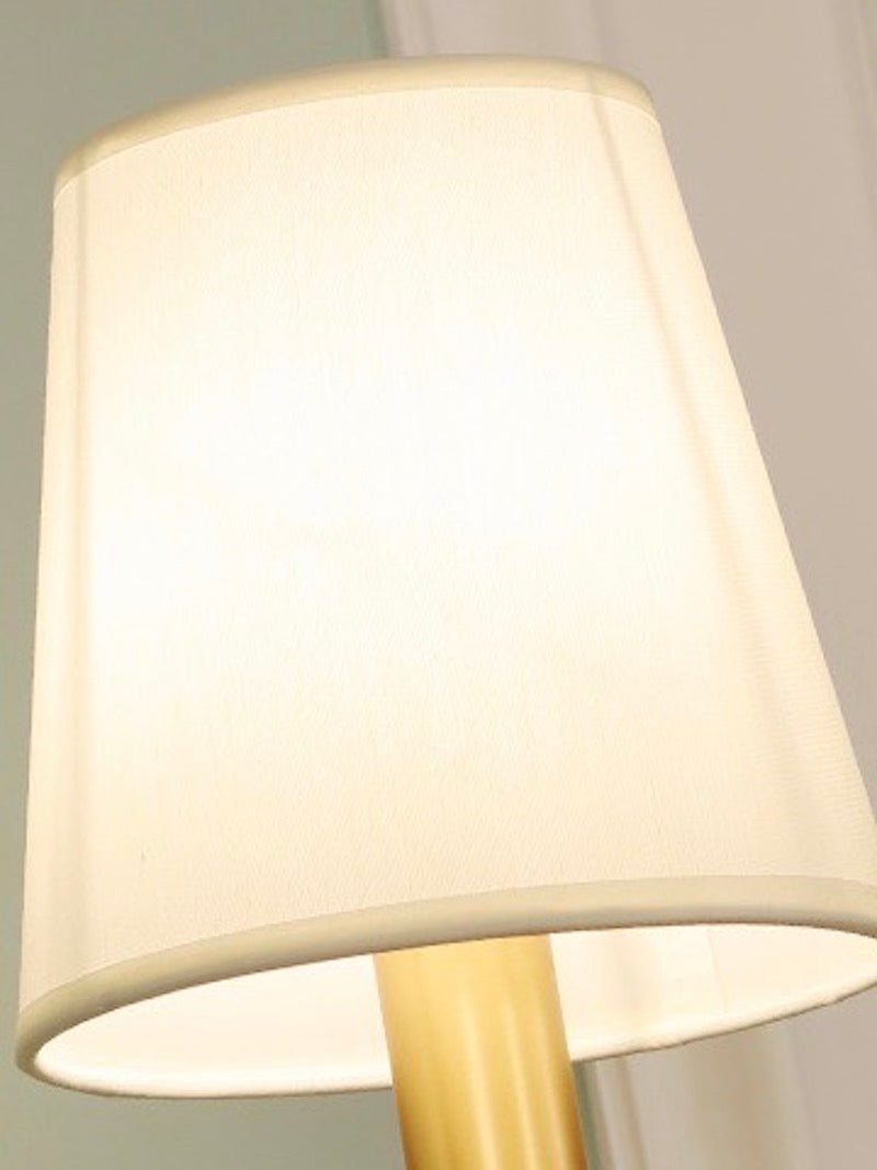 Ceramic Wall Lamp with Fabric Shade - 1 or 2 Light Points - E27 - Various Colors & Styles - Lamylie