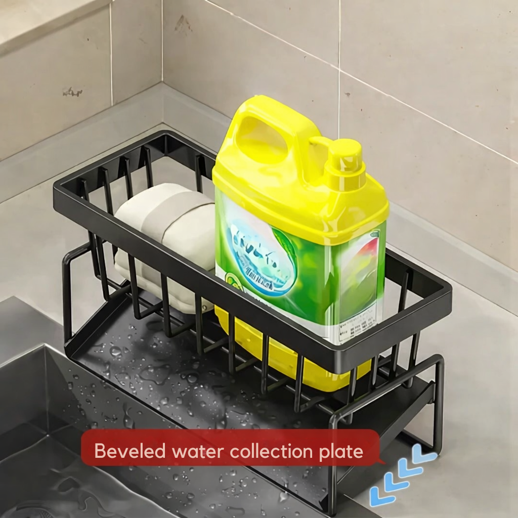 Kitchen Sink Organizer | Rust-Resistant | Includes Towel Bar | AquaRack - Lamylie