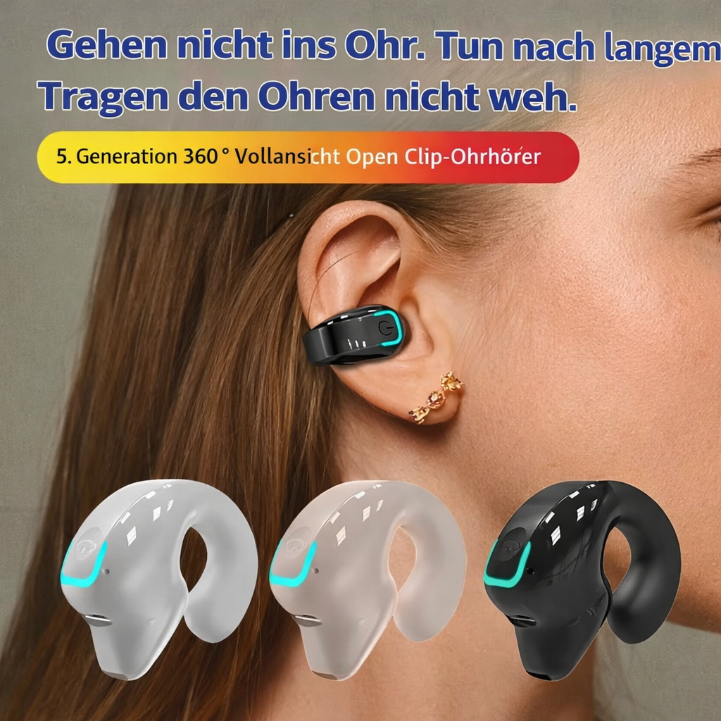Headphones | Clip-On Style Headphones | Comfortable Fit & Open Sound Experience | AeroClip - Lamylie