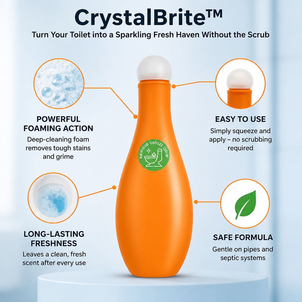 CrystalBrite — Gjør toalettet ditt skinnende rent og friskt uten skrubbing - Lamylie