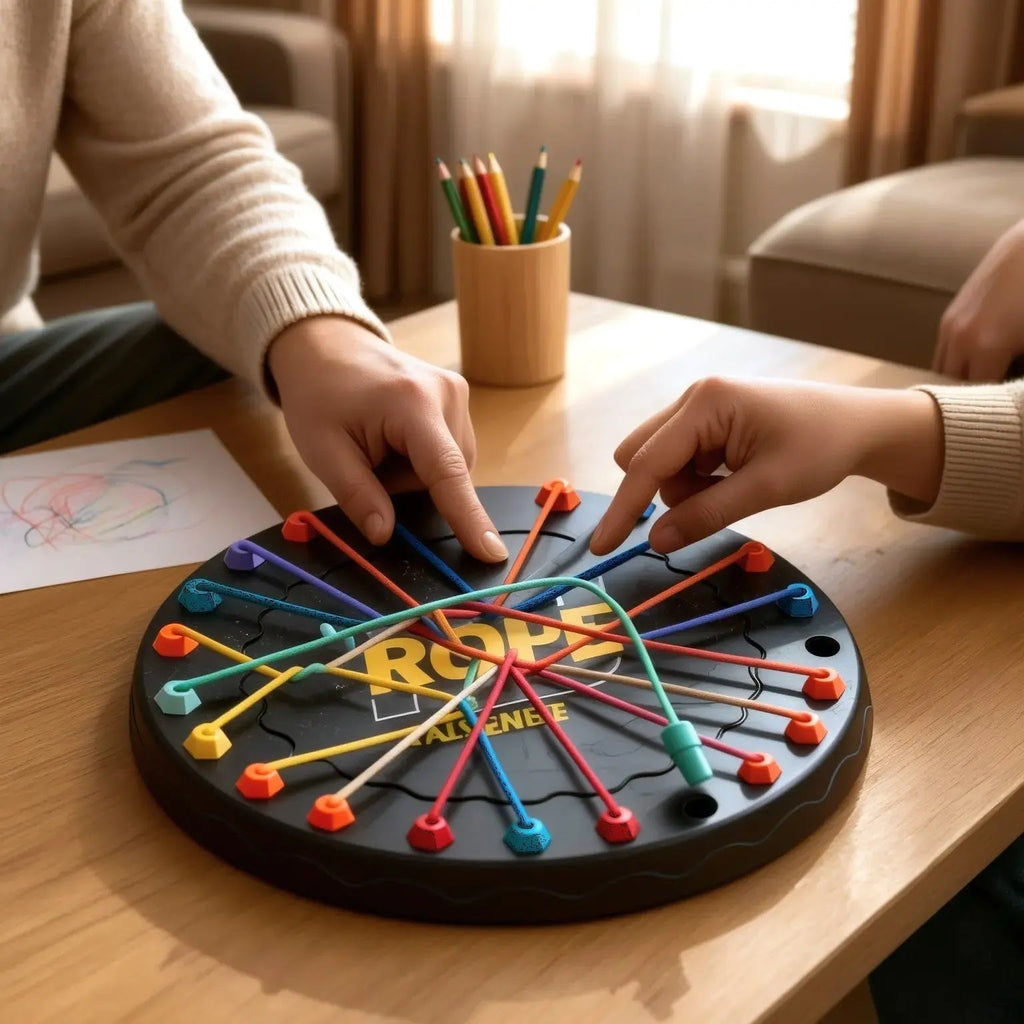 Gioco del cordino con enigma logico – Stimola concentrazione e destrezza per tutte le età - Lamylie