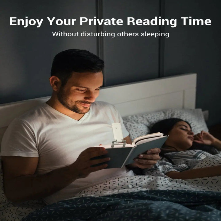 USB Rechargeable Reading Light — Ideal for Nighttime Reading Without Disturbance - Lamylie